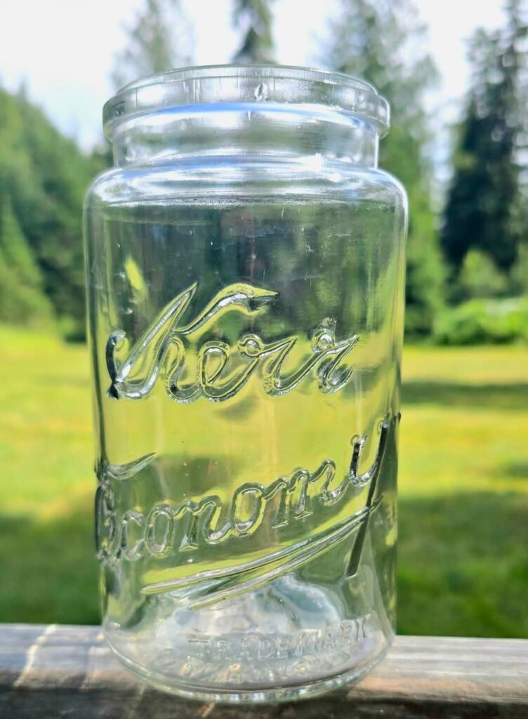 Antique Kerr Mason Jar - Century-Old Vintage Glass for DIY Terrariums | NW Nature Garden