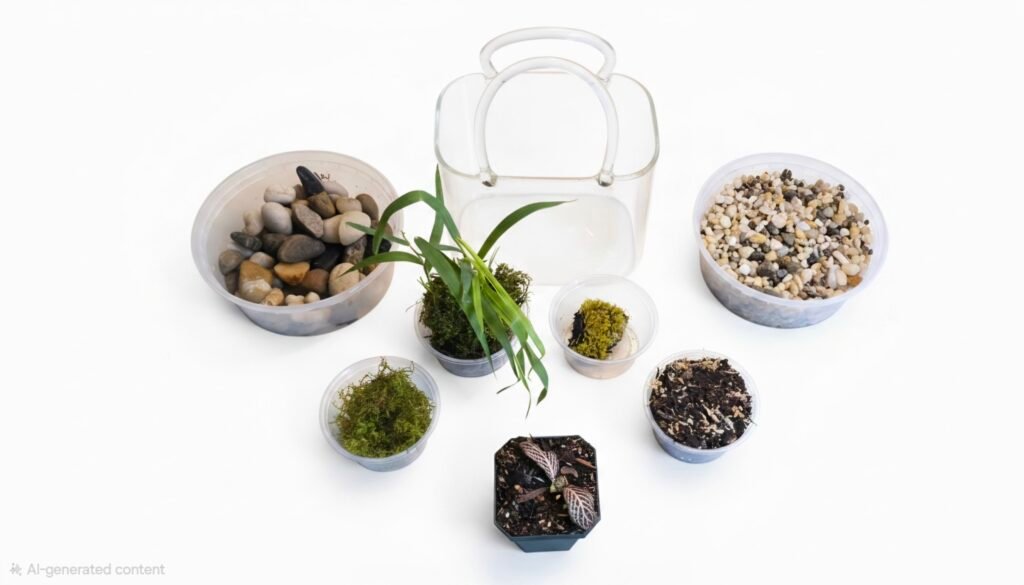 Purse Terrarium – Complete Miniature Ecosystem